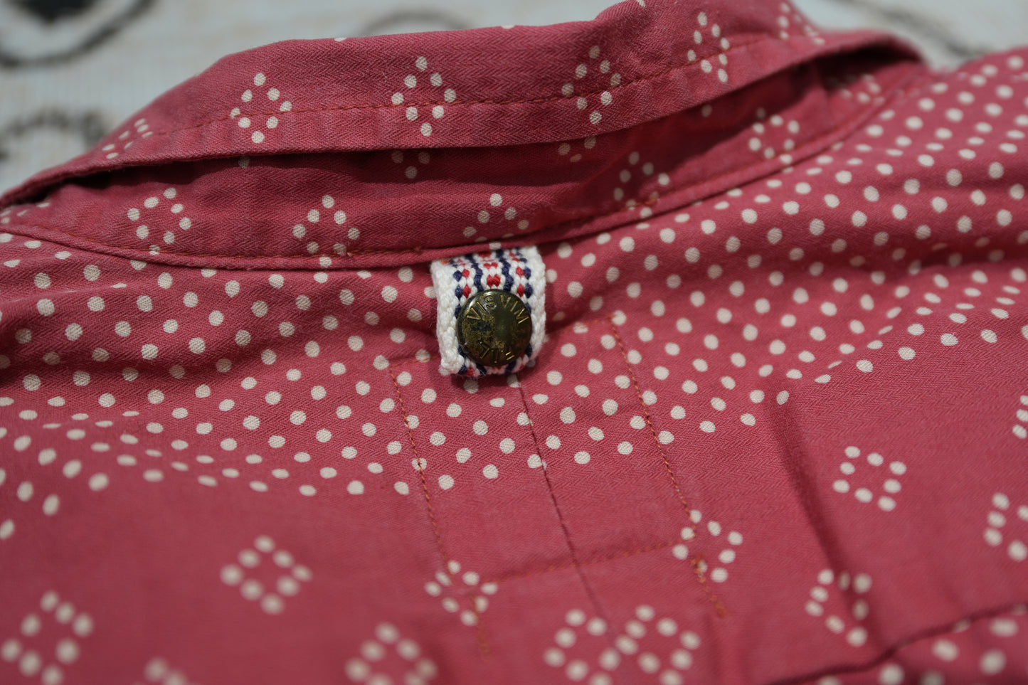 Visvim 14SS Kerchief Dot Tunic Shirt Red