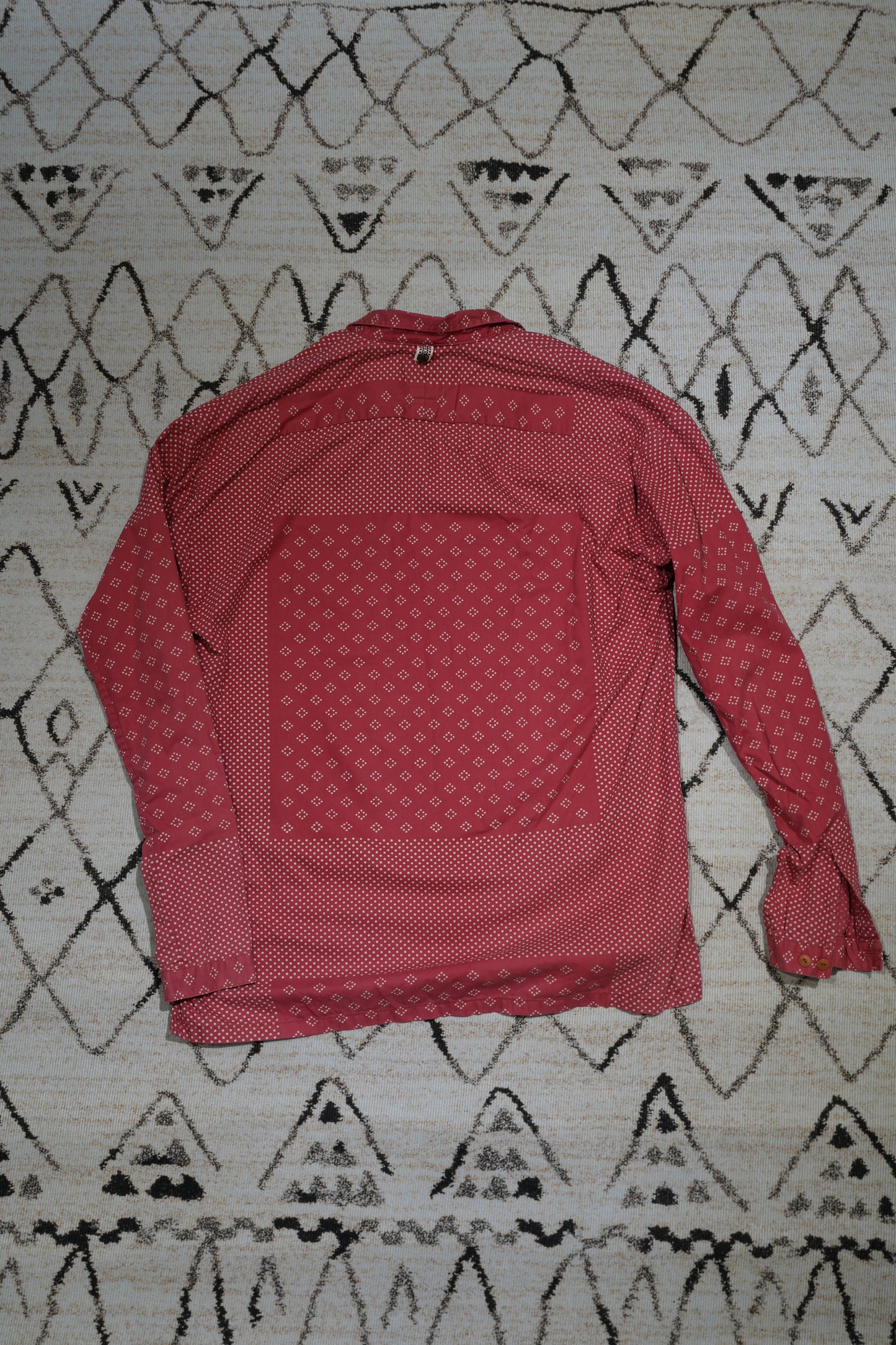 Visvim 14SS Kerchief Dot Tunic Shirt Red