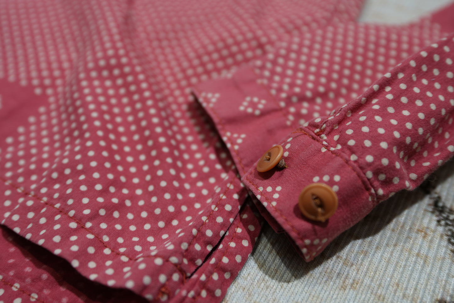 Visvim 14SS Kerchief Dot Tunic Shirt Red