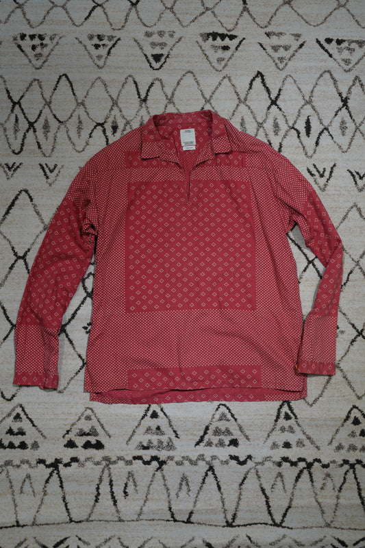 Visvim 14SS Kerchief Dot Tunic Shirt Red