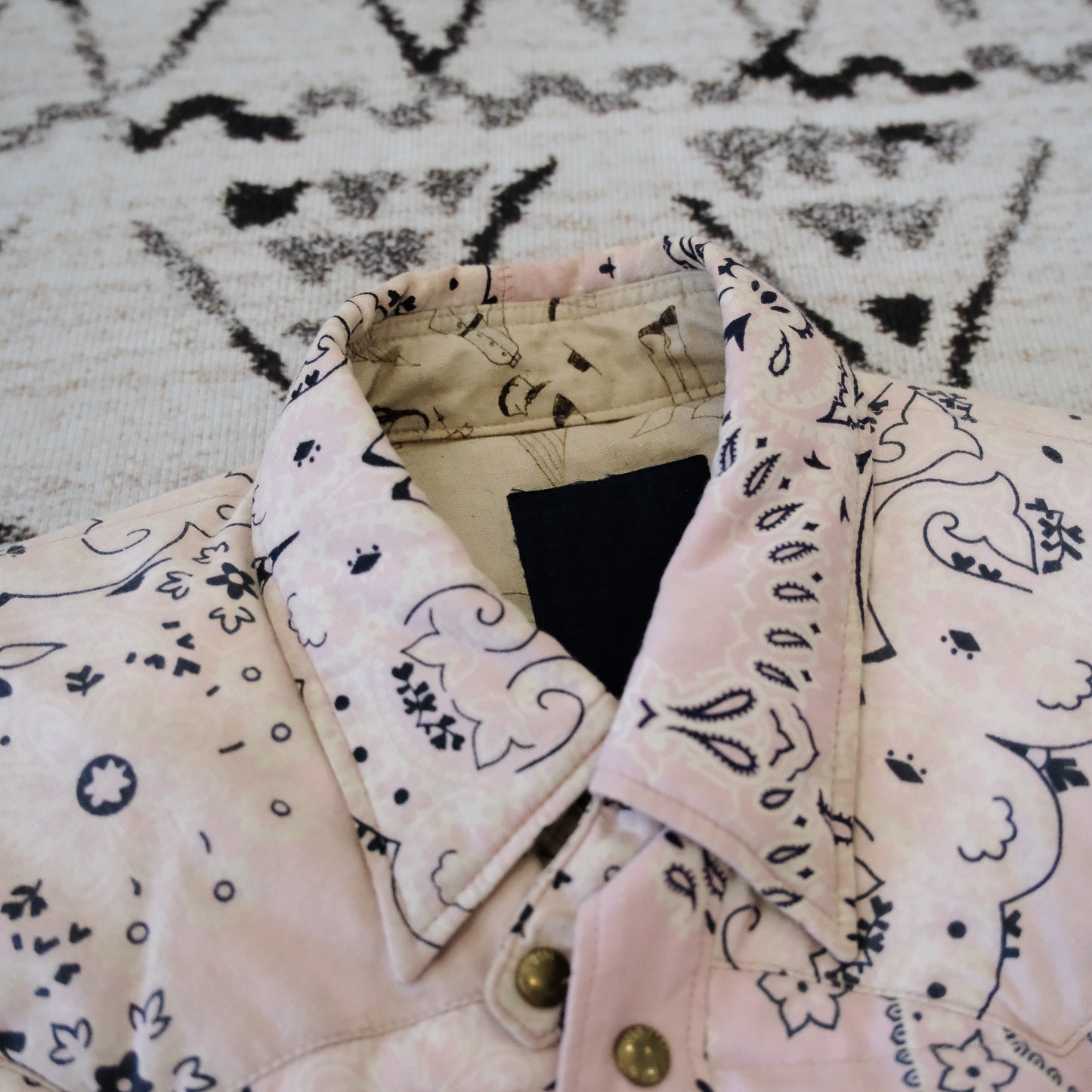 Visvim Kerchief Down Jkt Bandana Pink