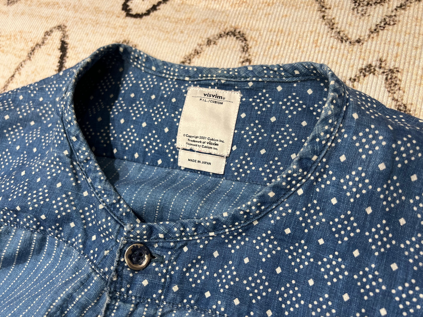 Visvim Kerchief Tunic Shirt Indigo Wabash