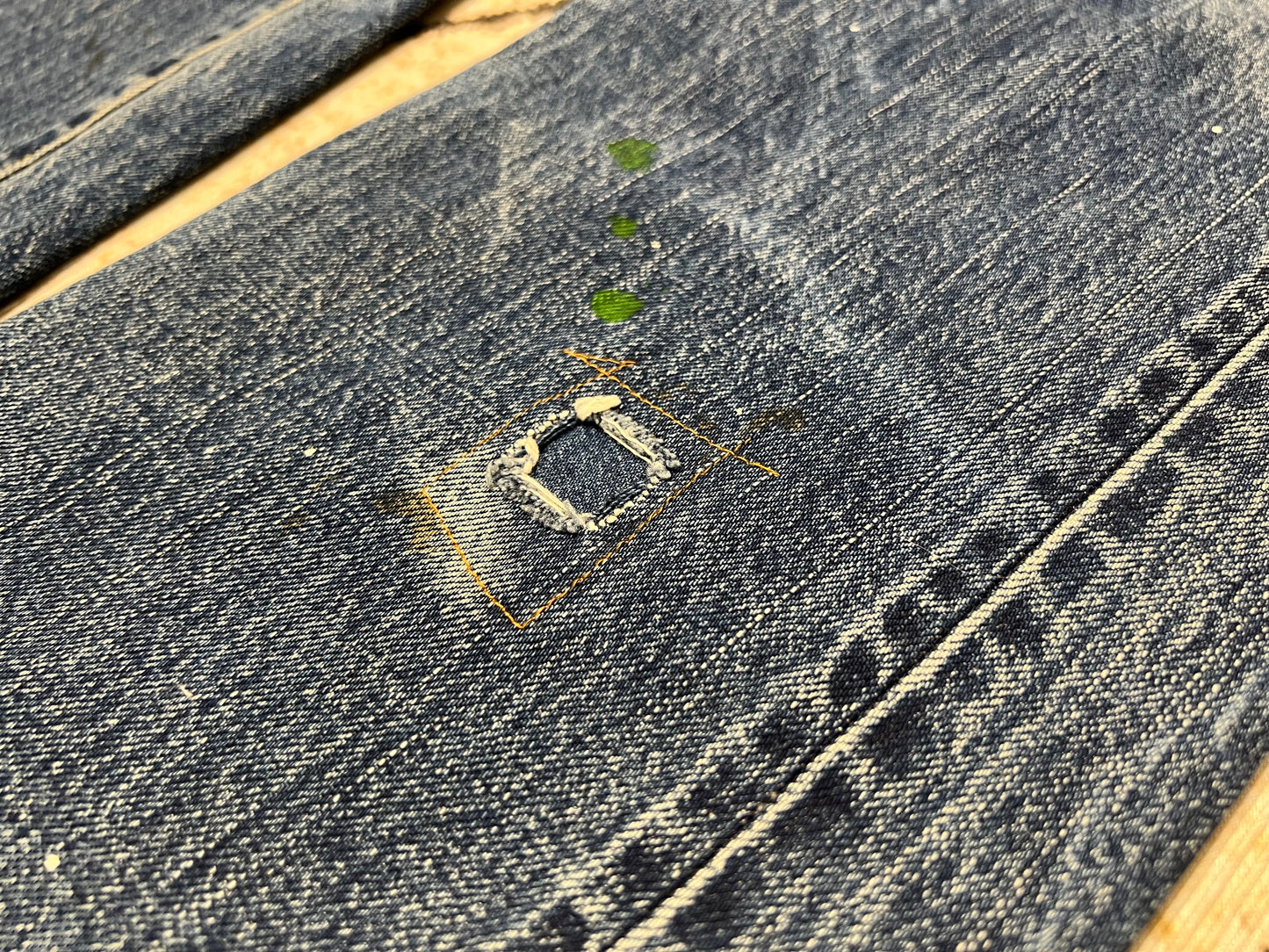 Visvim 19AW SS Travailler Braces Dry Denim-7