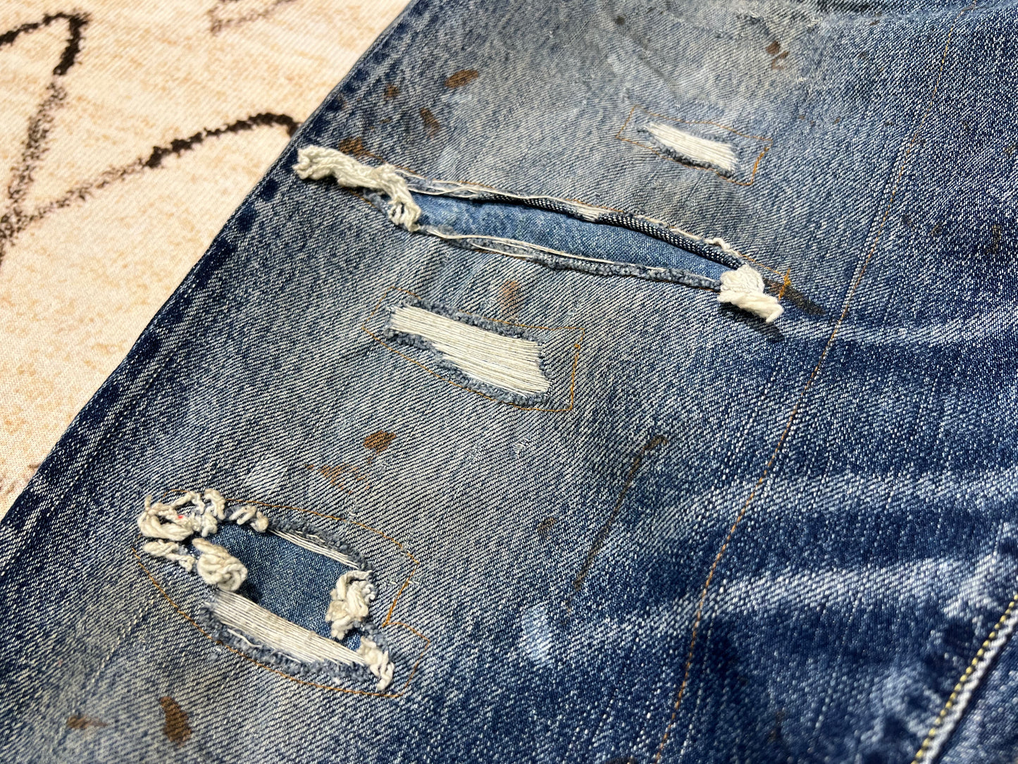 Visvim 19AW SS Travailler Braces Dry Denim-7