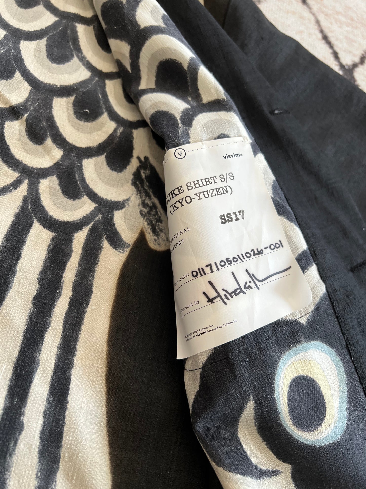 Visvim 15SS Duke Shirt S/S (KYO-YUZEN)