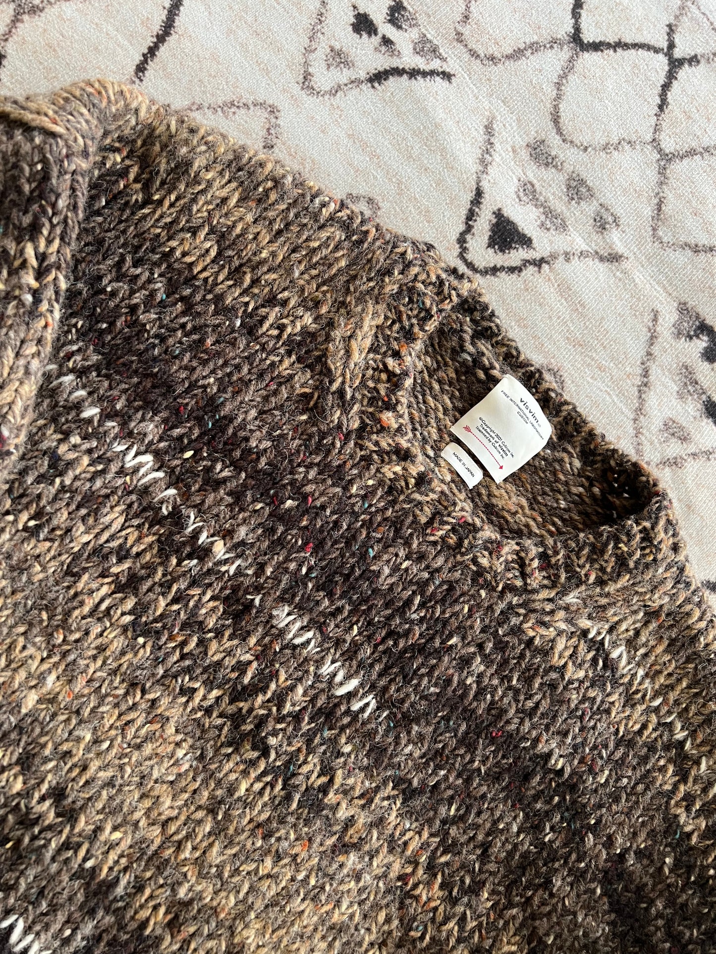 Visvim 21AW Amplus Crew Gardient Hand Knit