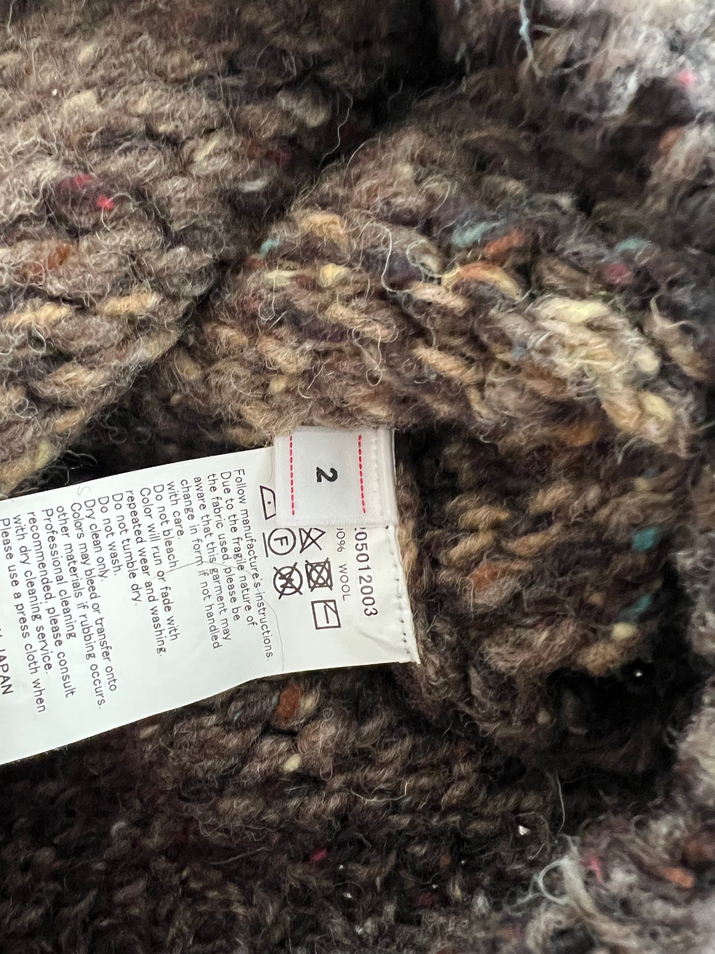 Visvim 21AW Amplus Crew Gardient Hand Knit