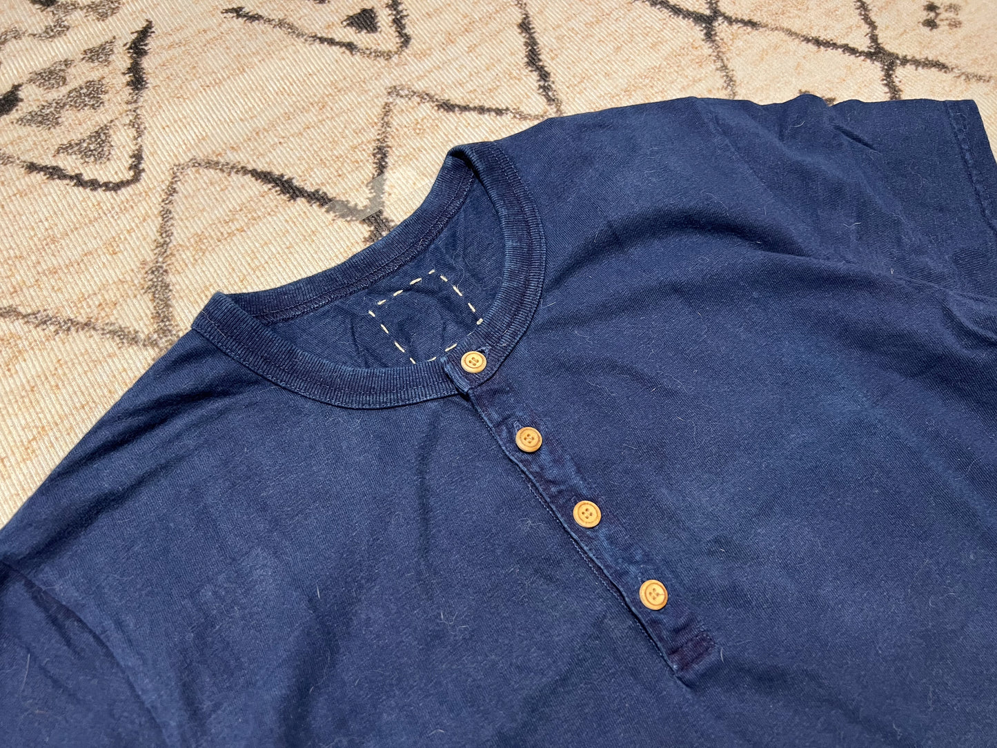 Visvim Indigo Dye Henley S/S