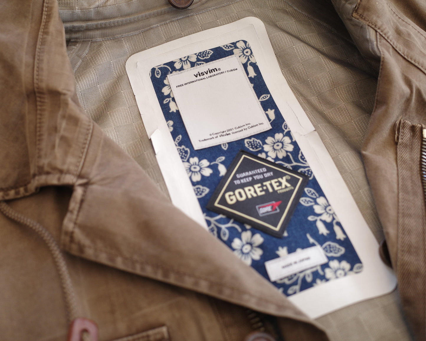 Visvim 13AW PFD JKT 3L Gore-Tex (Natural Dye)