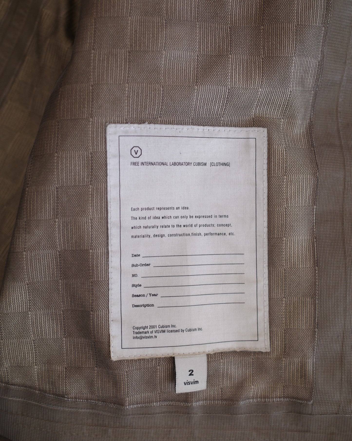 Visvim 13AW PFD JKT 3L Gore-Tex (Natural Dye)